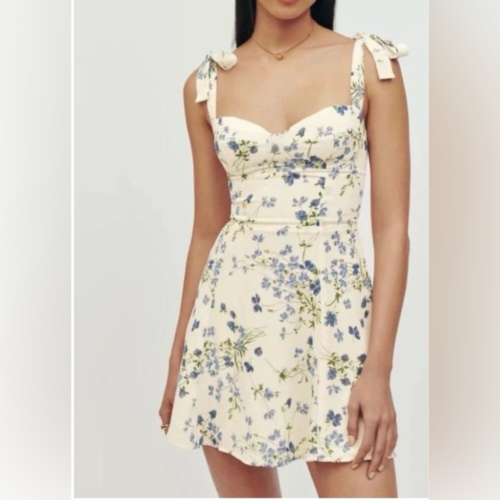 Reformation Mini Floral Dress